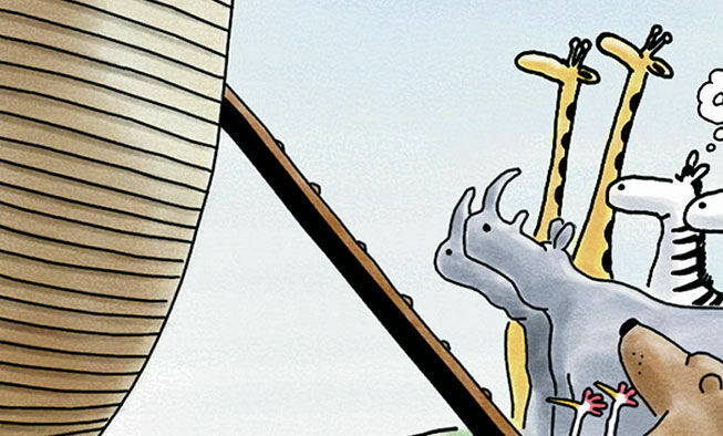 the far side comic collections titled 'holy moly!'