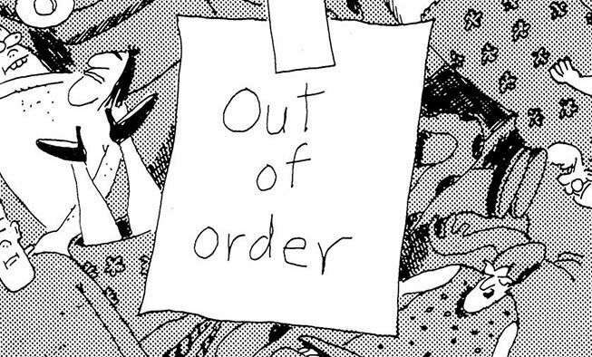 the far side comic collections titled 'gary larson breaks the 4th wall'