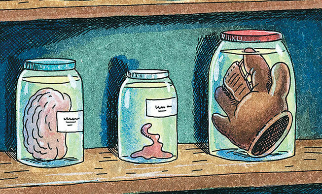 the far side comic collections titled 'history shmistory'