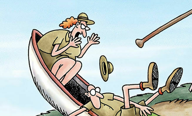 the far side comic collections titled 'even locals don't go there'