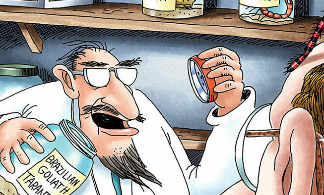 the far side comic collections titled 'hands off my bunsen burner'