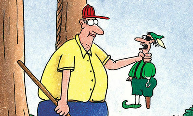 the far side comic collections titled 'gullible’s travels'