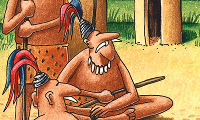the far side comic collections titled 'gullible’s travels'