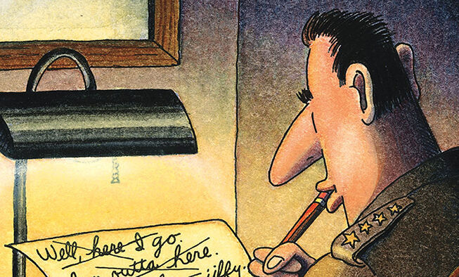 the far side comic collections titled 'history shmistory'