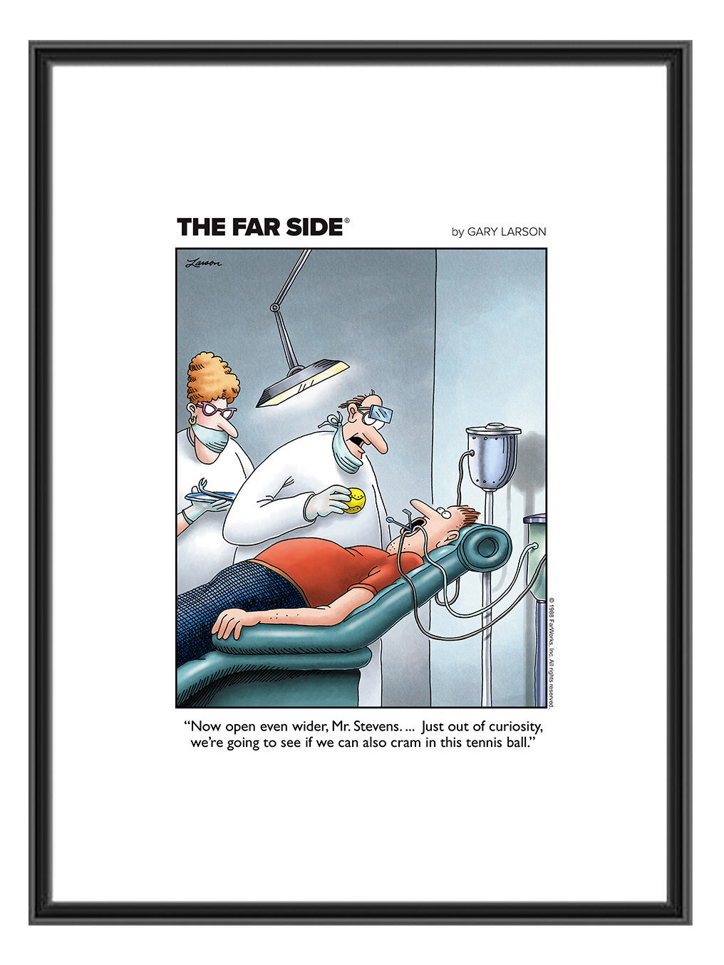 “Dentist and Tennis Ball”<br>May 30, 1988