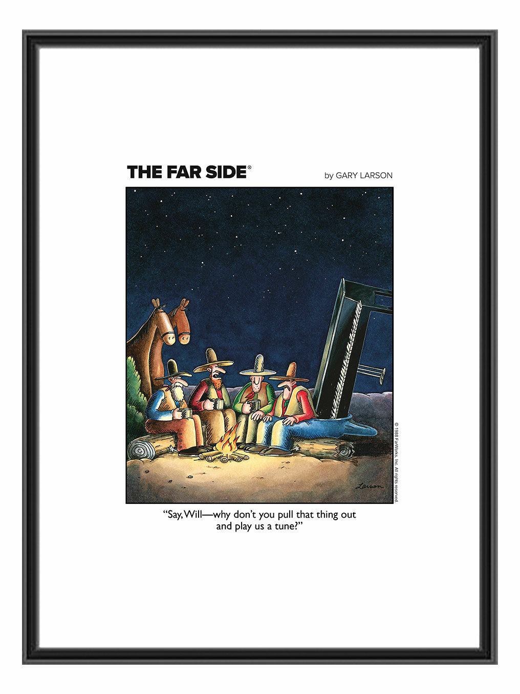 usa製 THE FAR SIDE ゲイリー・ラーソン　ダイナソー　恐竜 The Dinosaur Fan is a dinosaur card collector's encyclopedia